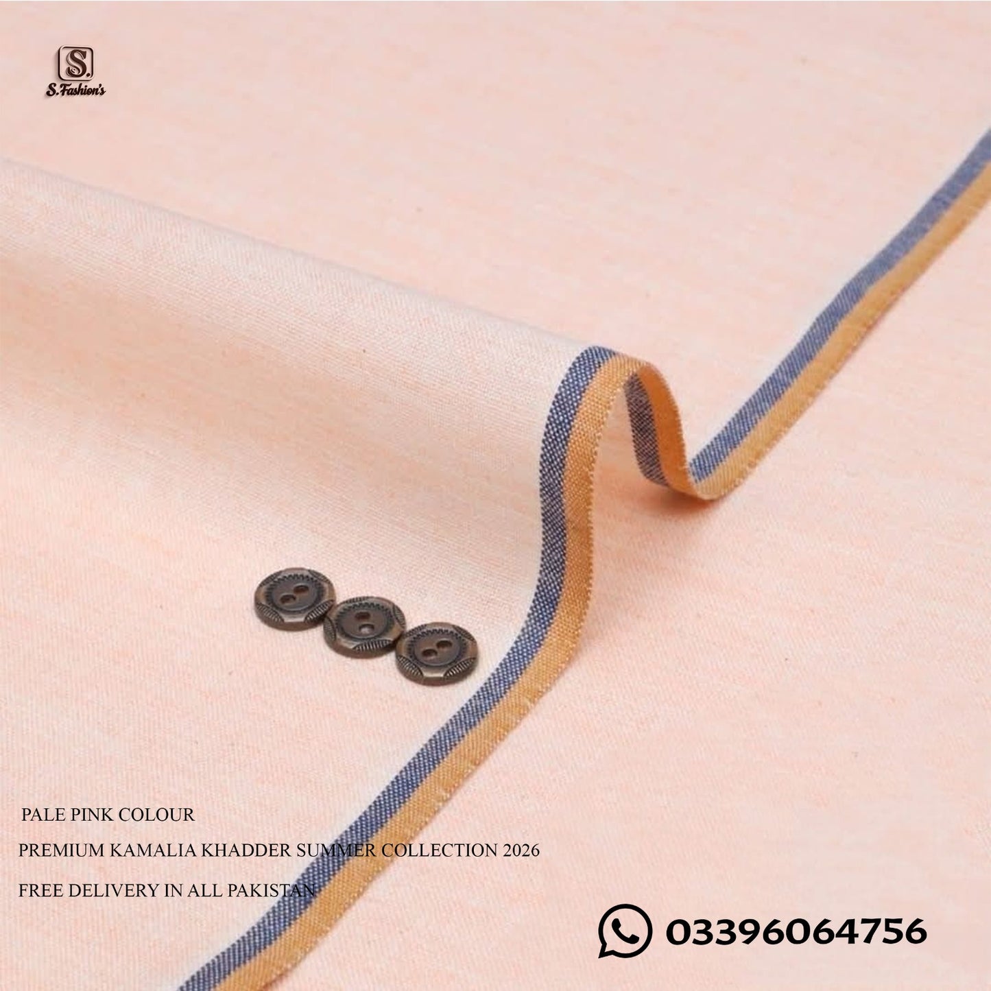 Premium Kamalia Khadder Unstitched For Men Summer Collection 2026