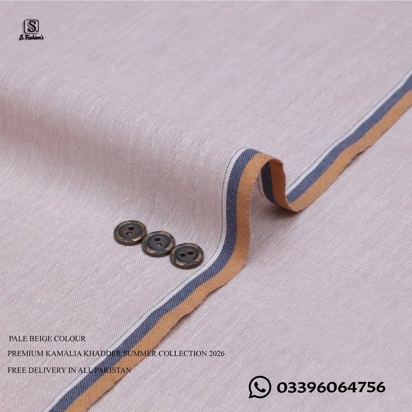 Premium Kamalia Khadder Unstitched For Men Summer Collection 2026