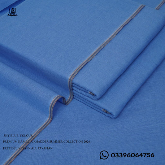 Premium S. Kamalia Spacial Khadder Unstitched For Men Summer Collection 2026
