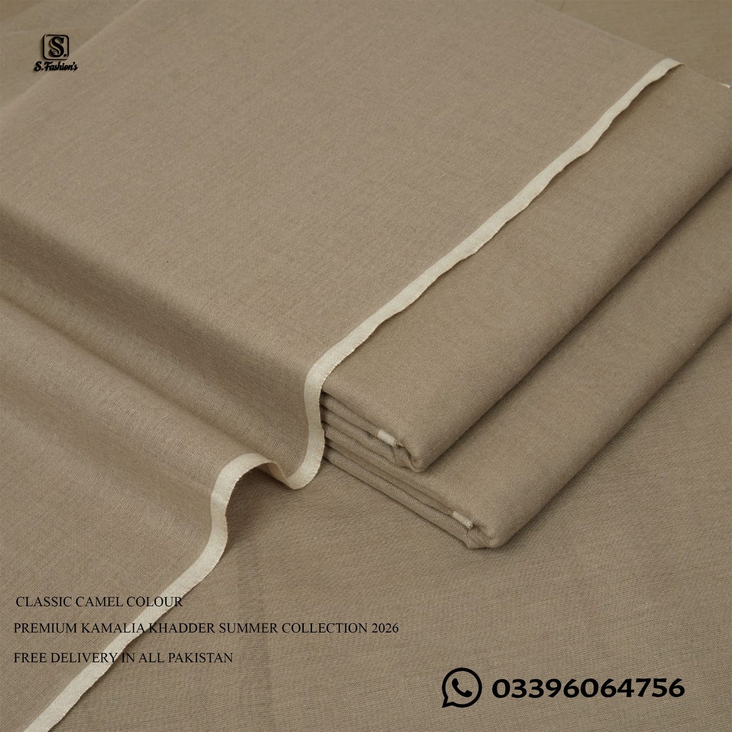 Premium S. Kamalia Spacial Khadder Unstitched For Men Summer Collection 2026