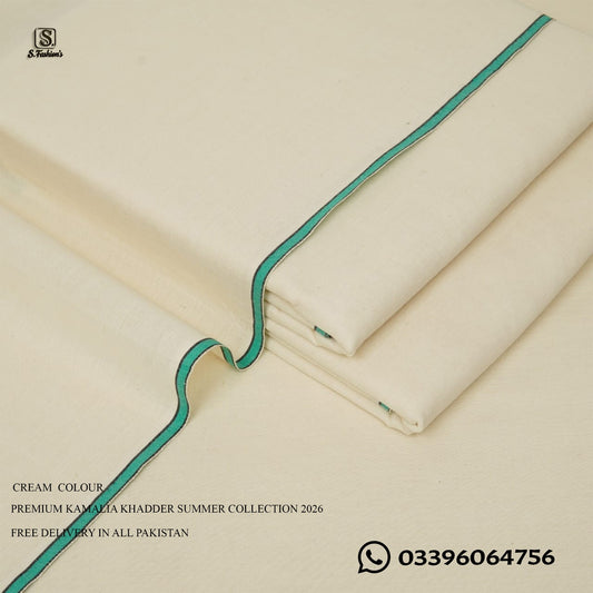 Premium S. Kamalia Spacial Khadder Unstitched For Men Summer Collection 2026