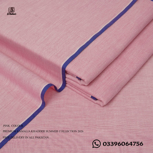 Premium S. Kamalia Spacial Khadder Unstitched For Men Summer Collection 2026