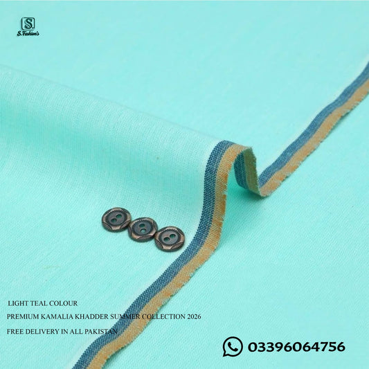 Premium Kamalia Khadder Unstitched For Men Summer Collection 2026