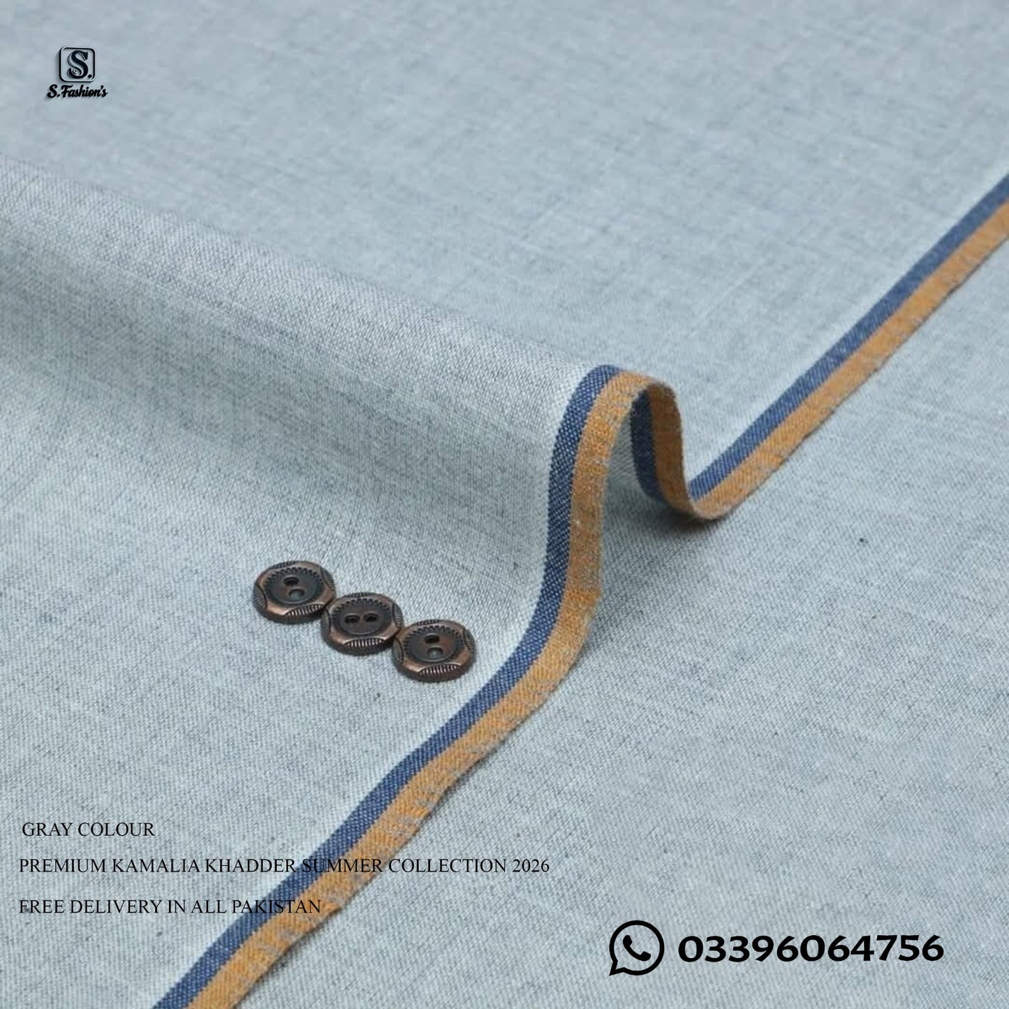 Premium Kamalia Khadder Unstitched For Men Summer Collection 2026