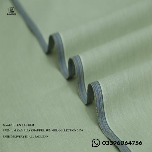 Premium Kamalia Khadder Unstitched For Men Summer Collection 2026