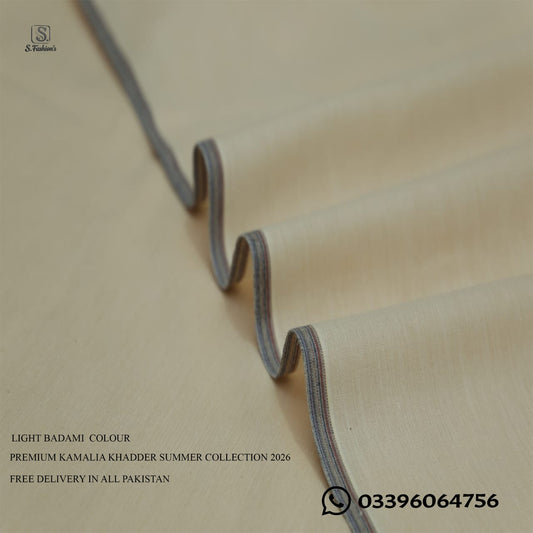 Premium Kamalia Khadder Unstitched For Men Summer Collection 2026